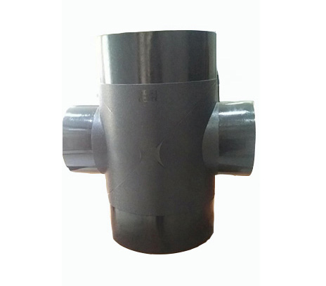 Four-way PE pipe fittings